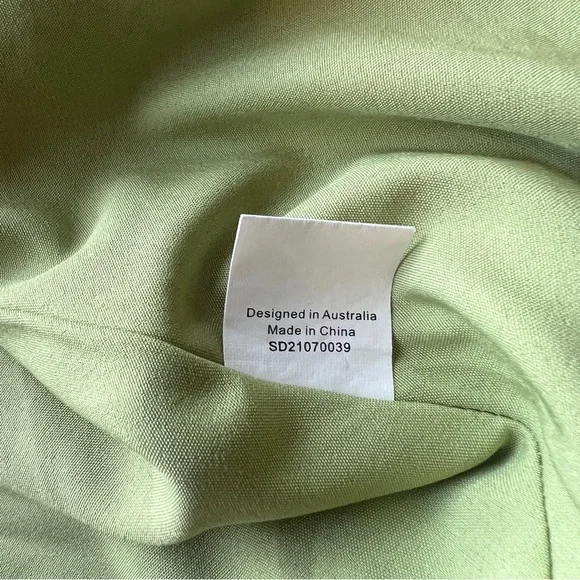 Showpo. Kaniva Midi Dress One Shoulder Open Back Dress in Olive Green Size 6 - Picture 12 of 16